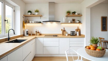 Fototapeta premium Kitchen.The best image for inspiration on the latest trends in current seasonal designs. 