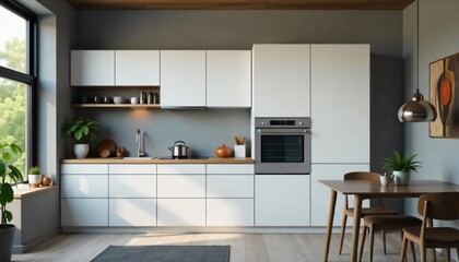 Fototapeta premium Kitchen.The best image for inspiration on the latest trends in current seasonal designs. 