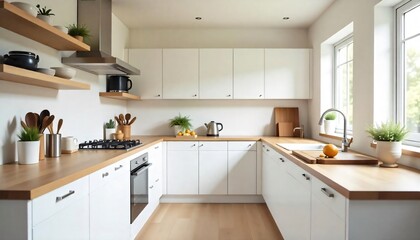 Fototapeta premium Kitchen.The best image for inspiration on the latest trends in current seasonal designs. 