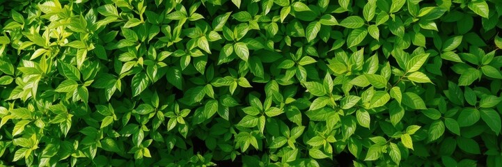 Lush green foliage background, vibrant and textured, rainforest, deep green