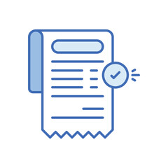 Receipt vector icon