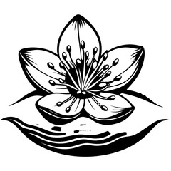 Obraz premium vector illustration of lotus flower