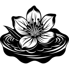 vector illustration of lotus flower