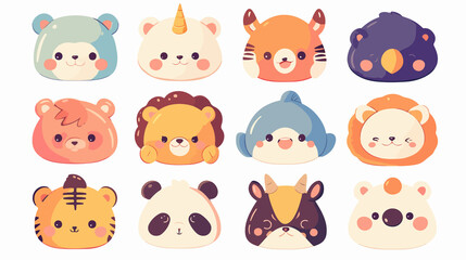 Cute Baby Animal Emoticons: Adorable Kawaii Manga Smiles