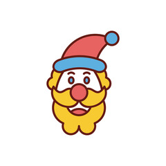 Santa Claus icon vector