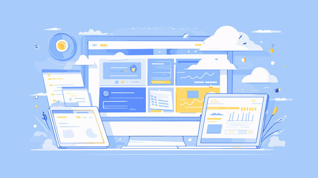 Modern Browser Window User Interface Vector Line Icon