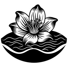 black and white lotus