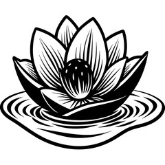 black and white lotus