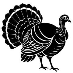 vector illustration of a turkey