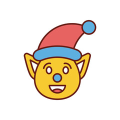 Elf icon vector