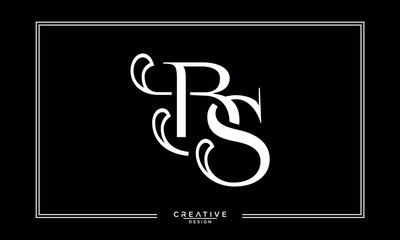BS,S B, B, S, Abstract Letters Logo Monogram