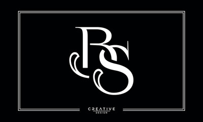 BS,S B, B, S, Abstract Letters Logo Monogram