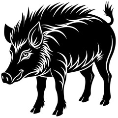 wild boar vector illustration