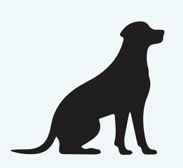 Dog silhouette icon