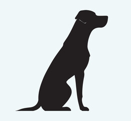 Dog silhouette icon