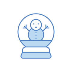 Snow globe icon vector