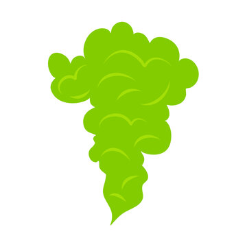 recommend clip art: Stinky smoke. Green fumes, poisonous gas, bad breath, fart smell, clouds of stench, foul odor.