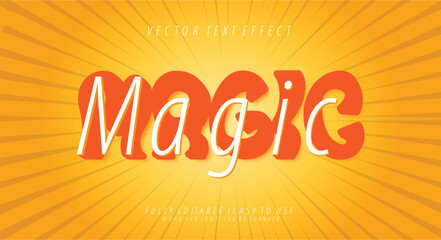 Vector 3D Editable Text Effect