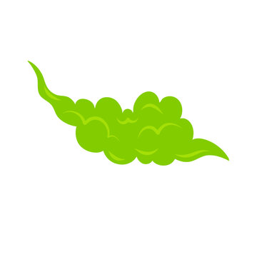 recommend clip art: Stinky smoke. Green fumes, poisonous gas, bad breath, fart smell, clouds of stench, foul odor.