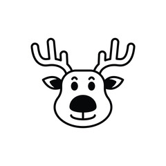 Reindeer icon vector