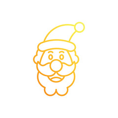 Santa Claus icon vector