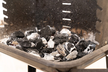  coals on the grill