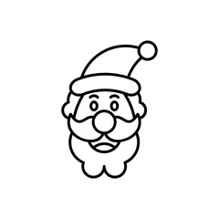 Santa Claus icon vector
