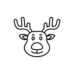 Reindeer icon vector
