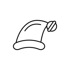 Santa's hat icon vector