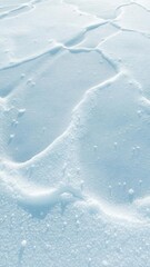 Obraz premium Smooth, glistening ice surface, subtle frost patterns, winter, surface