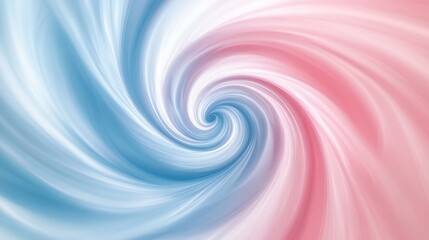 Abstract Swirling Pastel Blue and Pink Design