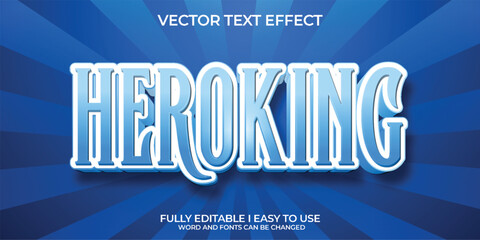 Vector 3D Editable Text Effect