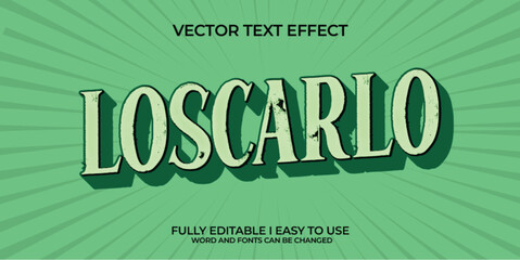 Vector 3D Editable Text Effect