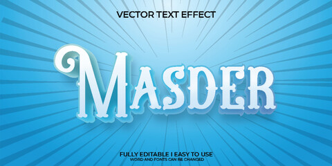 Vector 3D Editable Text Effect
