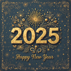 2025 Happy New Year design