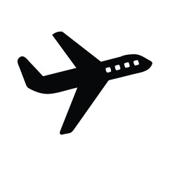 Obraz premium A airplane icon vector illustration