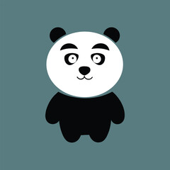 A cute panda vector illustration