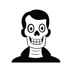 A male skull vector illustration