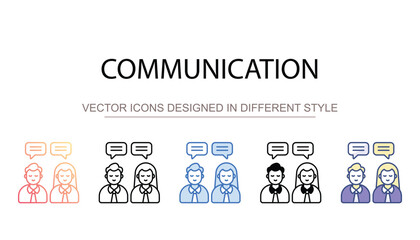 Communication icon design with white background stock illustration