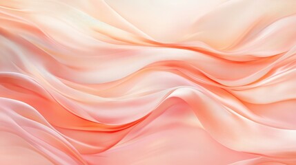 Fototapeta premium Abstract Peach Waves Soft Elegant Design