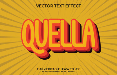 Vector 3D Editable Text Effect