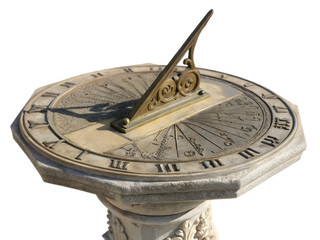 Sundial on Transparent Background
