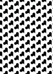 Heart pattern of love background 