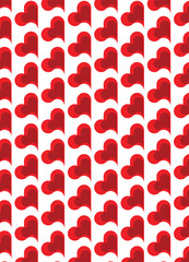 Heart pattern of love background 