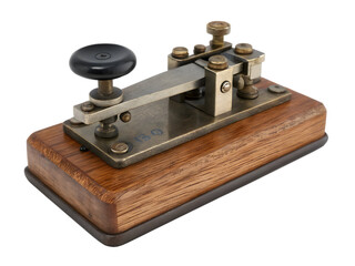 Morse Code Key on Transparent Background