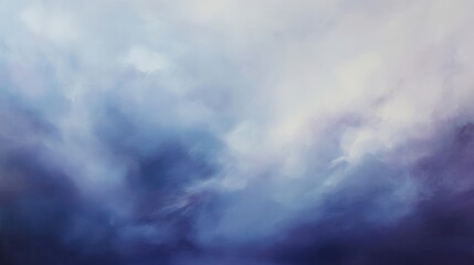 Obraz premium Whirling clouds of deep indigo, lavender, and shimmering silver swirl like ethereal cosmic fog, forming fluid, dynamic layers that evoke mystery, tranquility, and a dreamlike atmosphere