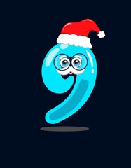 Vector illustration of Christmas/ New Year number