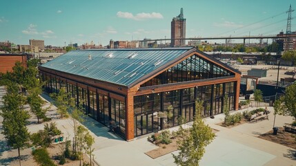 urban rooftop farms creating local food solutions, growing fresh produce in city environments to support local communities, innovative rooftop farming bringing sustainable food production to urban are