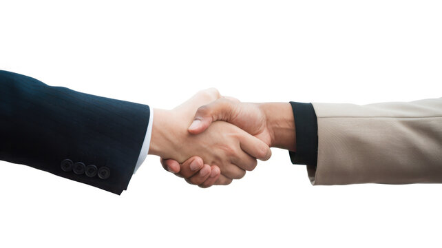 Business handshake png cut out, corporate business, transparent background