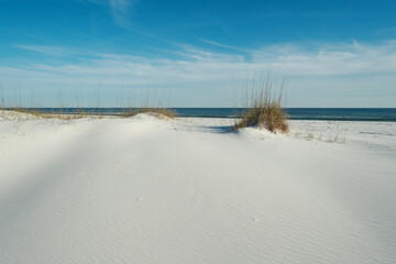 White Sand Beach and Gulf of Mexico